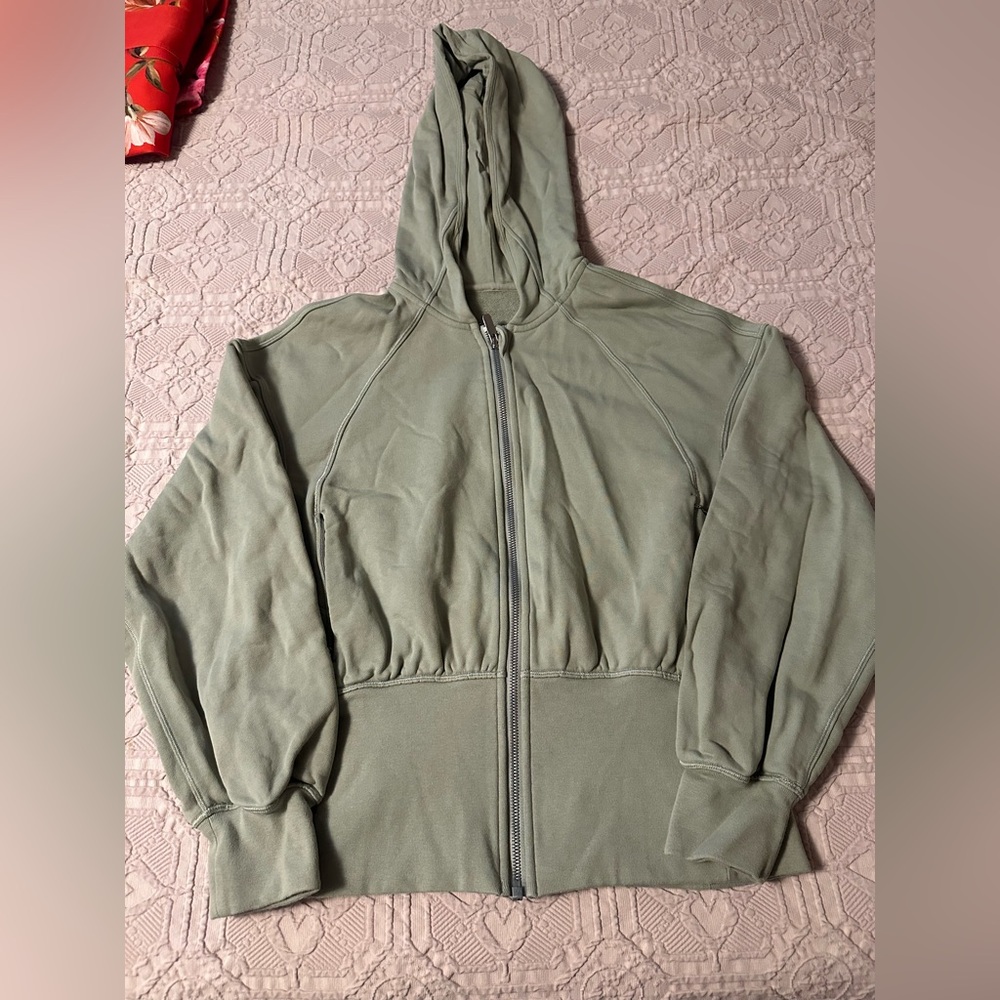 lululemon athletica Sage Green Zip-Up Jacket